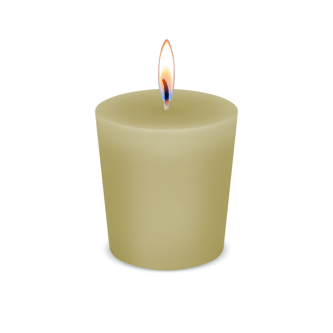 American Candle Almond Votive Scented Candle with Flame - Made in the USA