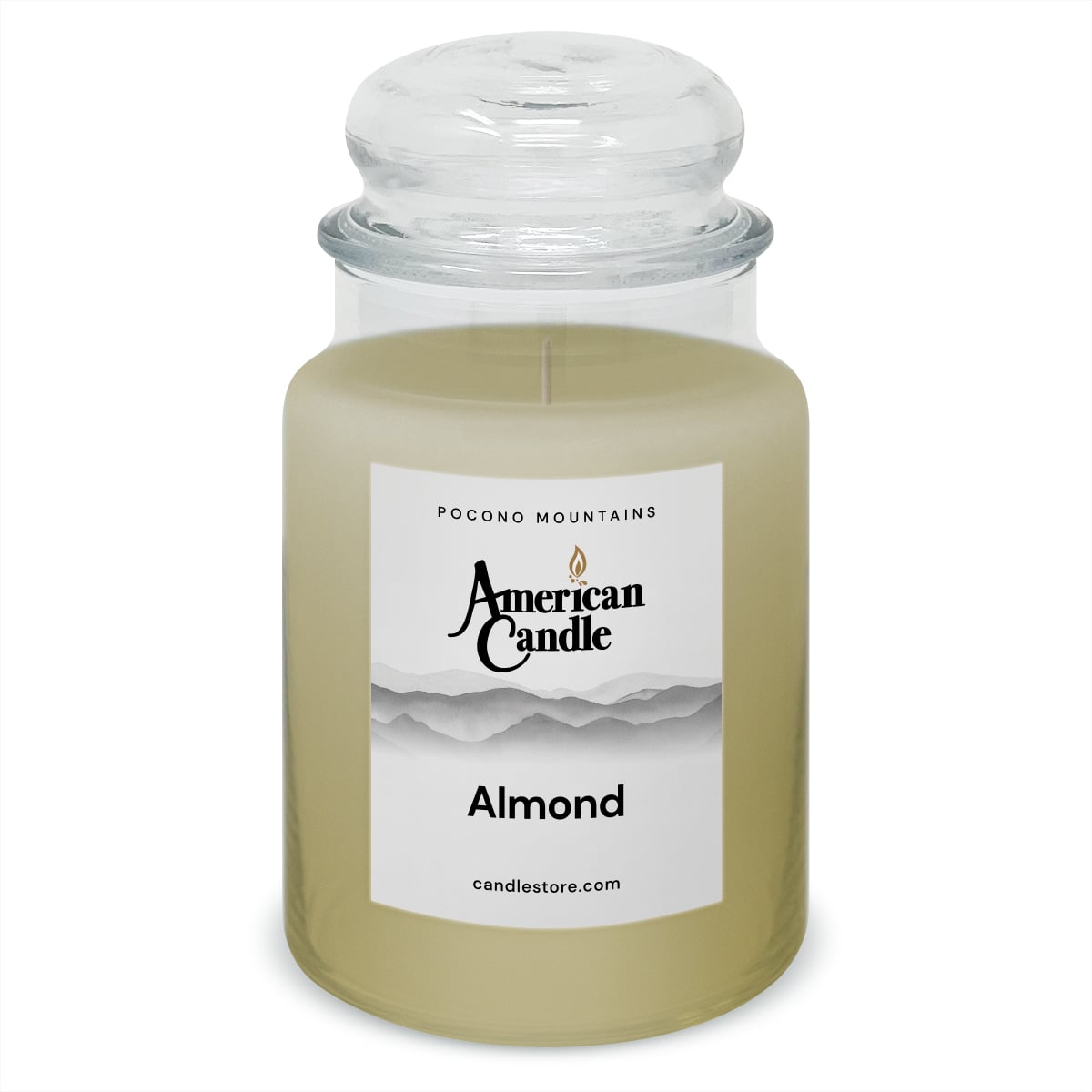 American Candle Almond 22 oz Glass Jar Scented Candle - Made in the USA