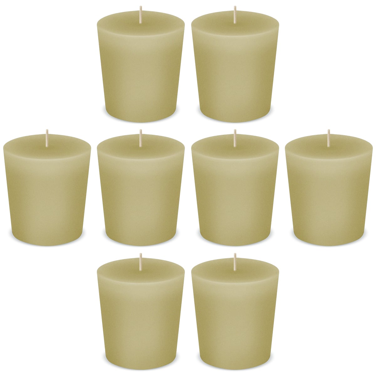 American Candle Almond Votive Scented Candles by American Candle - Box of 8 - Made in the USA