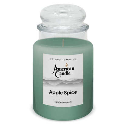 American Candle Apple Spice 22 oz Glass Jar Scented Candle - Made in the USA
