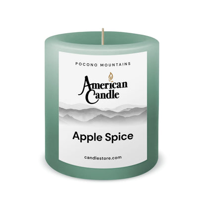 American Candle Apple Spice 3x3 Scented Pillar Candle - Made in the USA