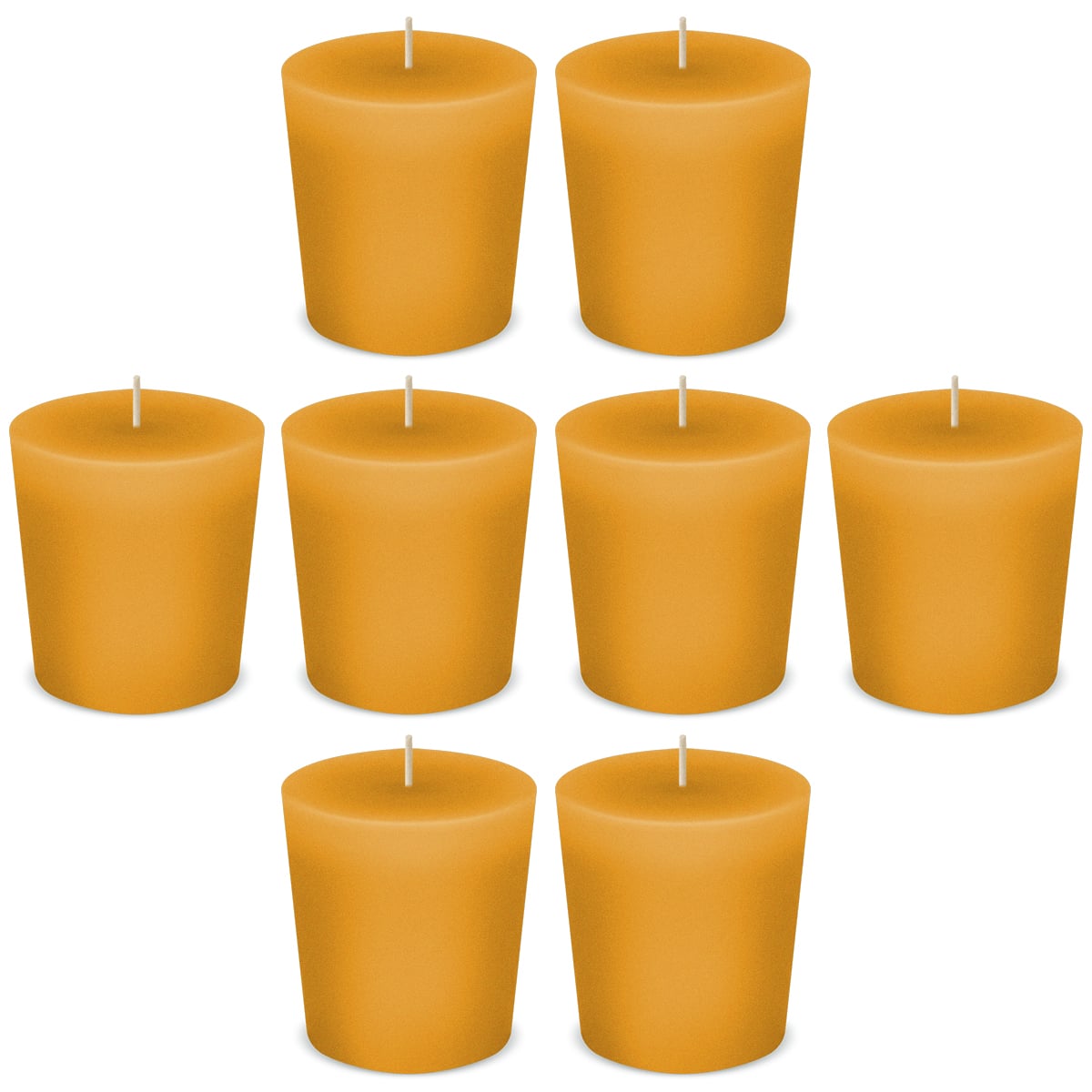 American Candle Apricot Votive Scented Candles by American Candle - Box of 8 - Made in the USA