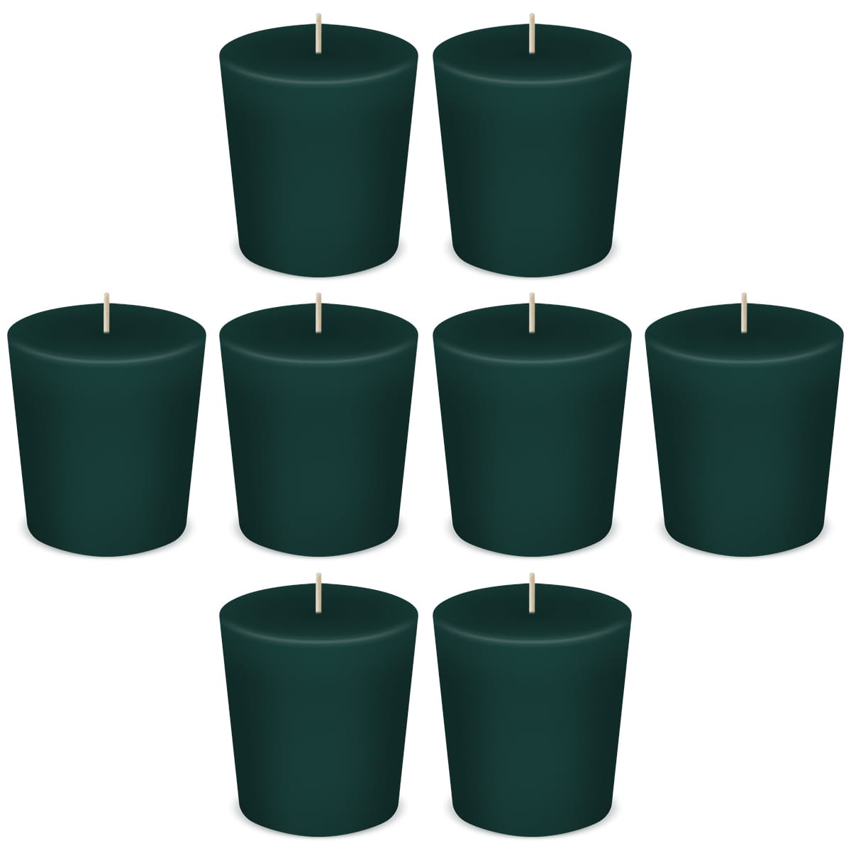 American Candle Balsam Fir Votive Scented Candles by American Candle - Box of 8 - Made in the USA