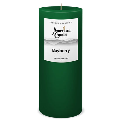 American Candle Bayberry 3x9 Scented Pillar Candle - Made in the USA