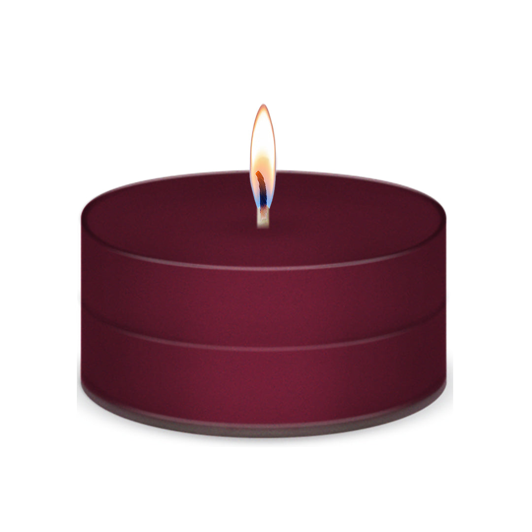 American Candle Black Cherry Scented Tea Light Candle with Flame - Made in the USA