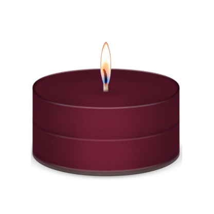 American Candle Black Cherry Scented Tea Light Candle with Flame - Made in the USA