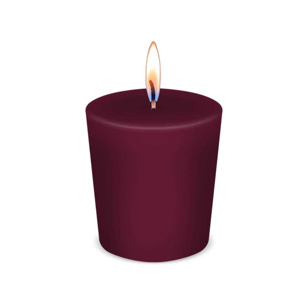 American Candle Black Cherry Votive Scented Candle with Flame - Made in the USA
