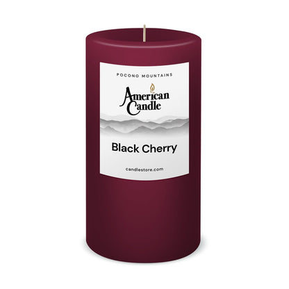 Black Cherry Scented 3x6 Pillar Candle by American Candle