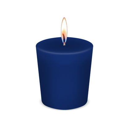 American Candle Blueberry Votive Scented Candle with Flame - Made in the USA