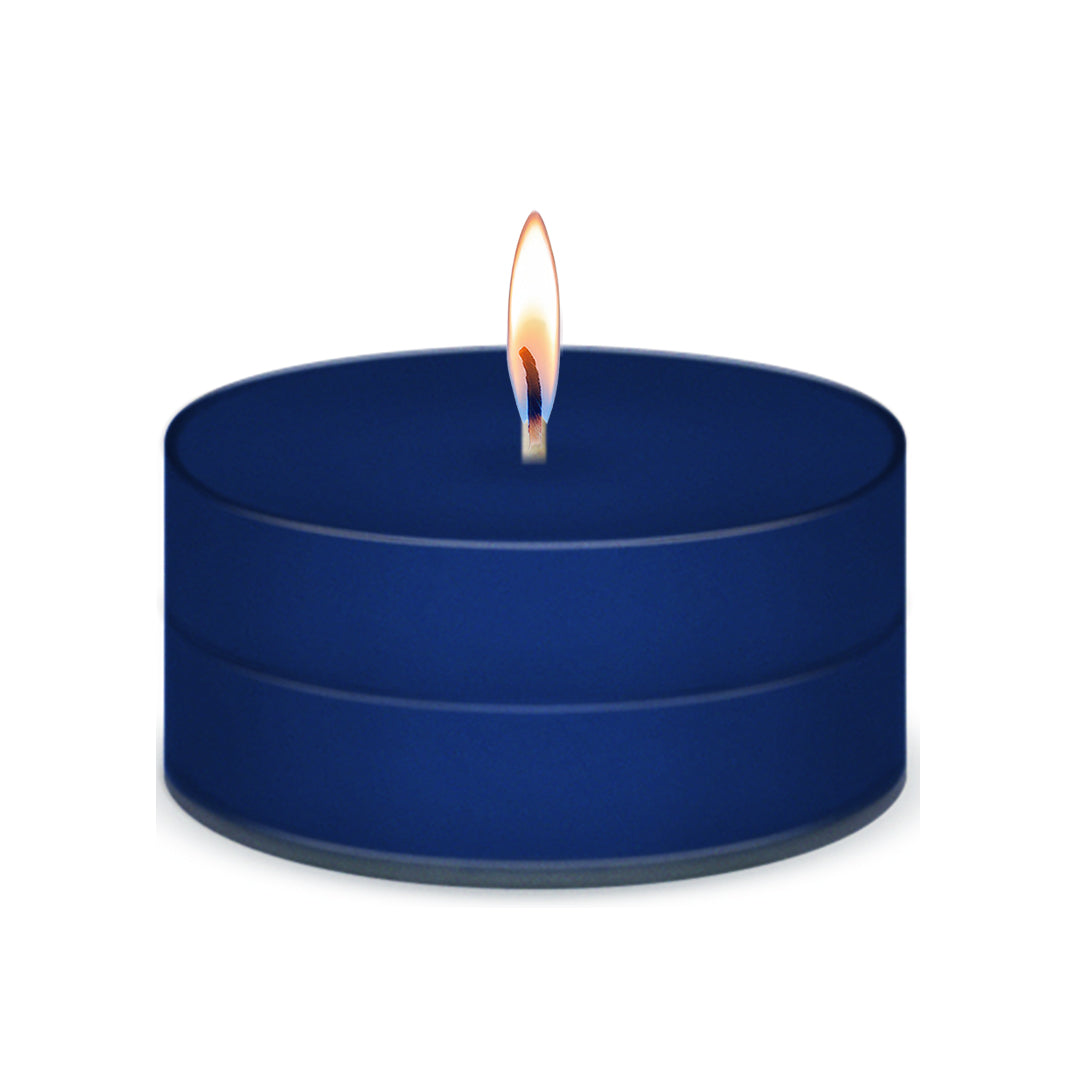 American Candle Blueberry Scented Tea Light Candle with Flame - Made in the USA
