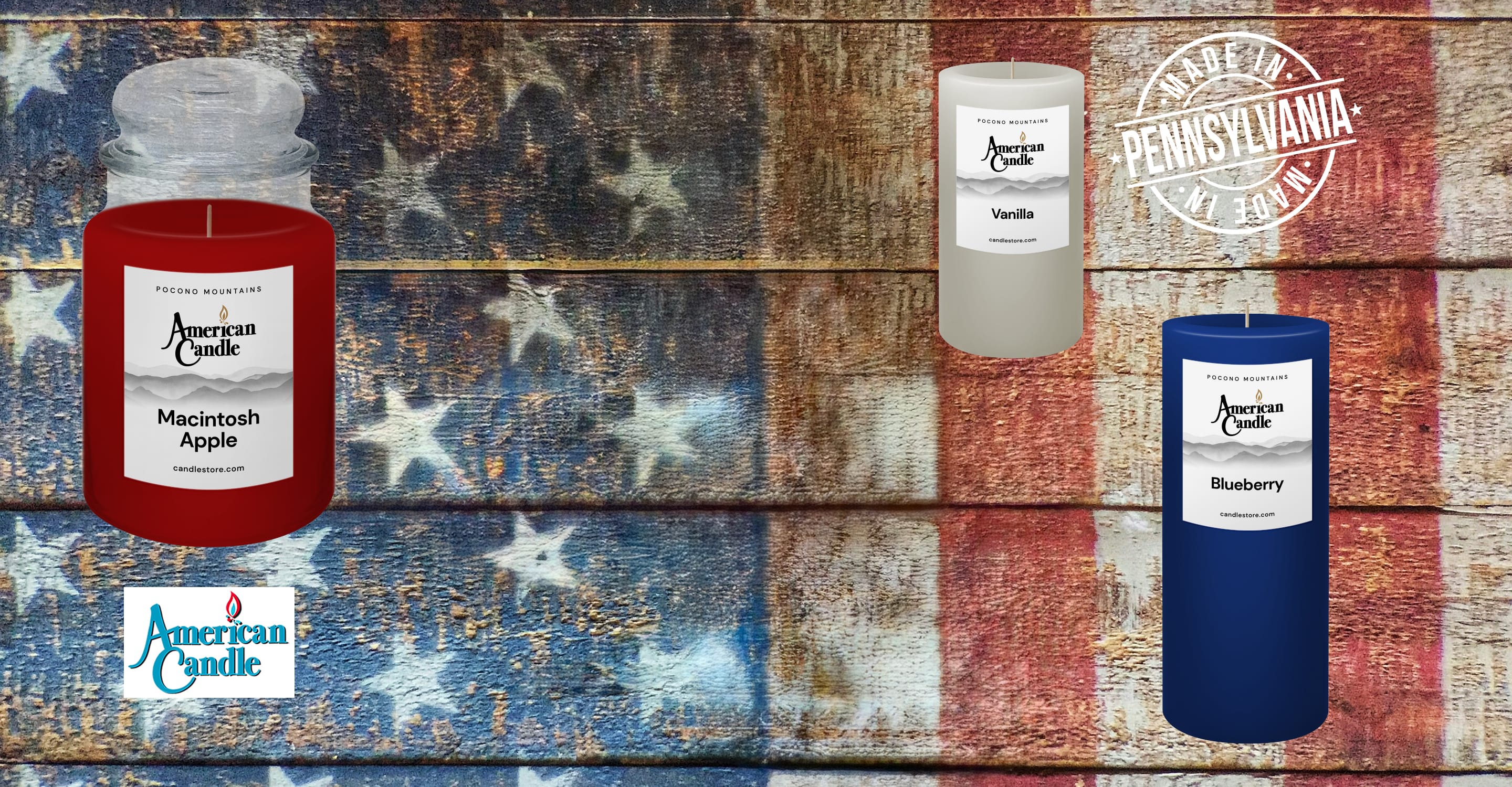 Celebrating America's 205th Anniversary with Made in USA Scented Candles @ CandleStore.com