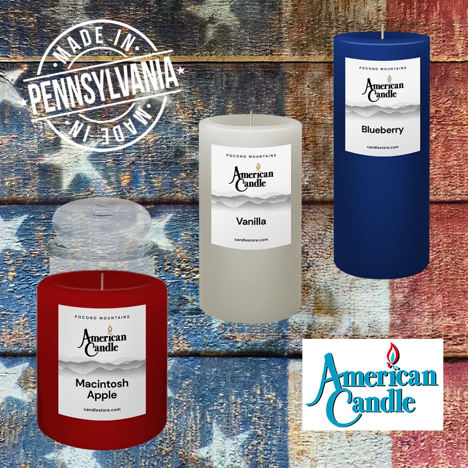 Celebrating America's 205th Anniversary with Made in USA Scented Candles @ CandleStore.com
