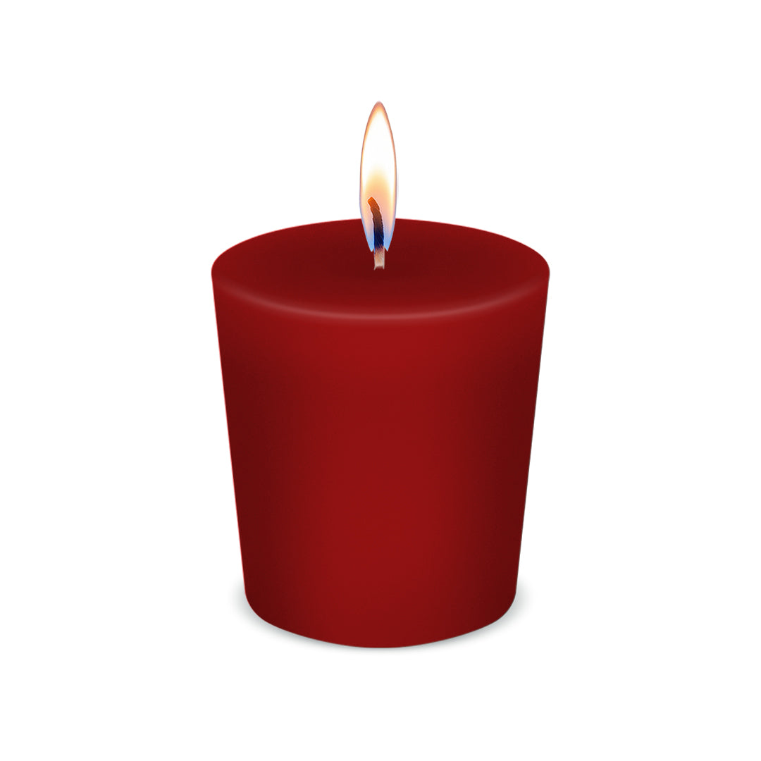 American Candle Candy Cane Votive Scented Candle with Flame - Made in the USA