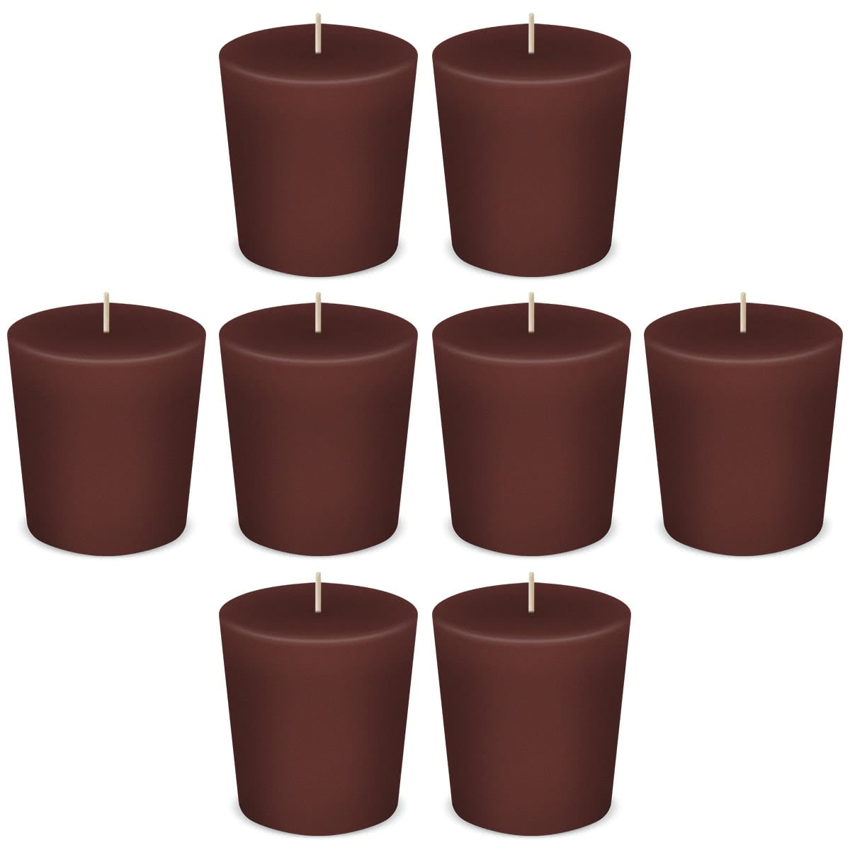 American Candle Chocolate Votive Scented Candles by American Candle - Box of 8 - Made in the USA