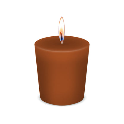 American Candle Cinnamon Scented Votive Candle with Flame - Made in the USA