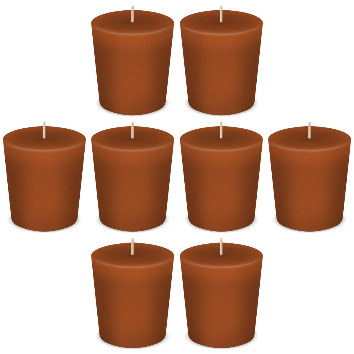 American Candle Cinnamon Votive Scented Candles by American Candle - Box of 8 - Made in the USA