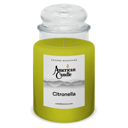 American Candle Citronella 22 oz Glass Jar Scented Candle - Made in the USA