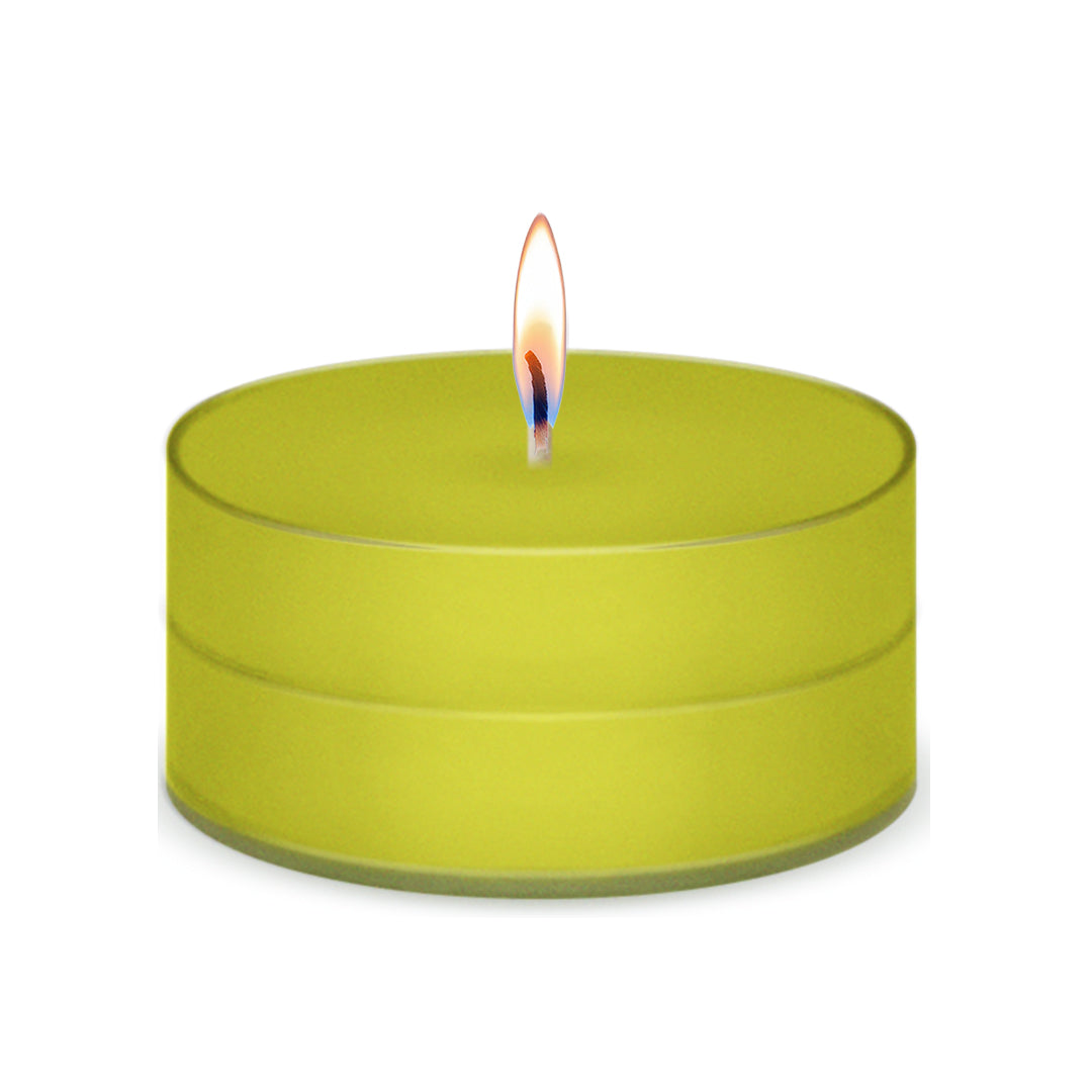 American Candle Citronella Scented Tea Light Candle with Flame - Made in the USA