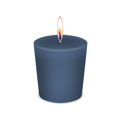 American Candle Country Home Blue Scented Candle with Flame - Made in the USA