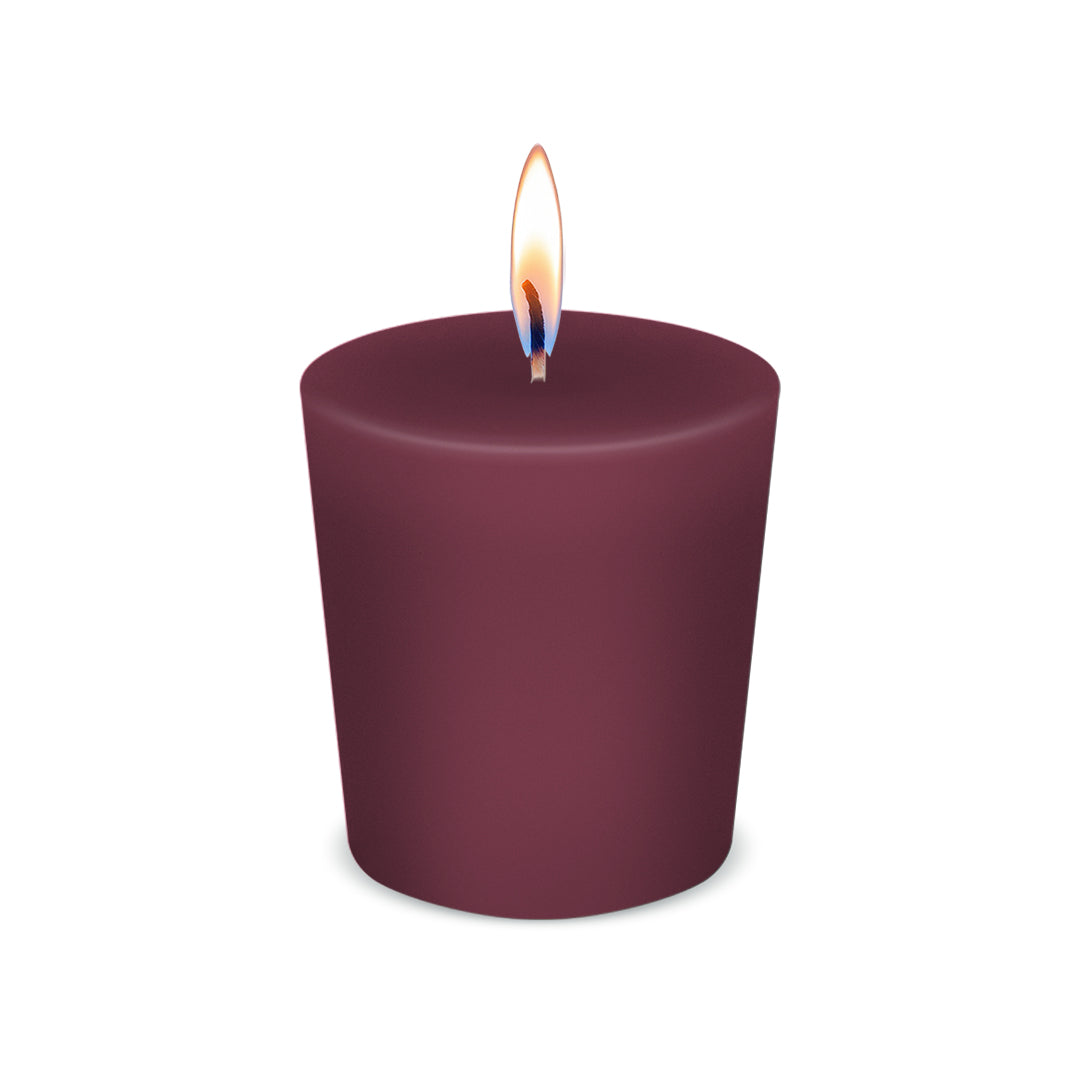 American Candle Country Home Mauve Scented Votive Candle with Flame - Made in the USA