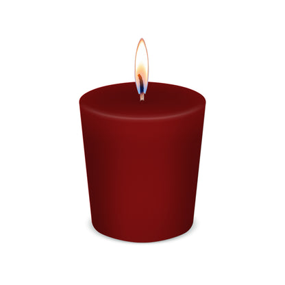 American Candle Cranberry Scented Votive Candle with Flame - Made in the USA