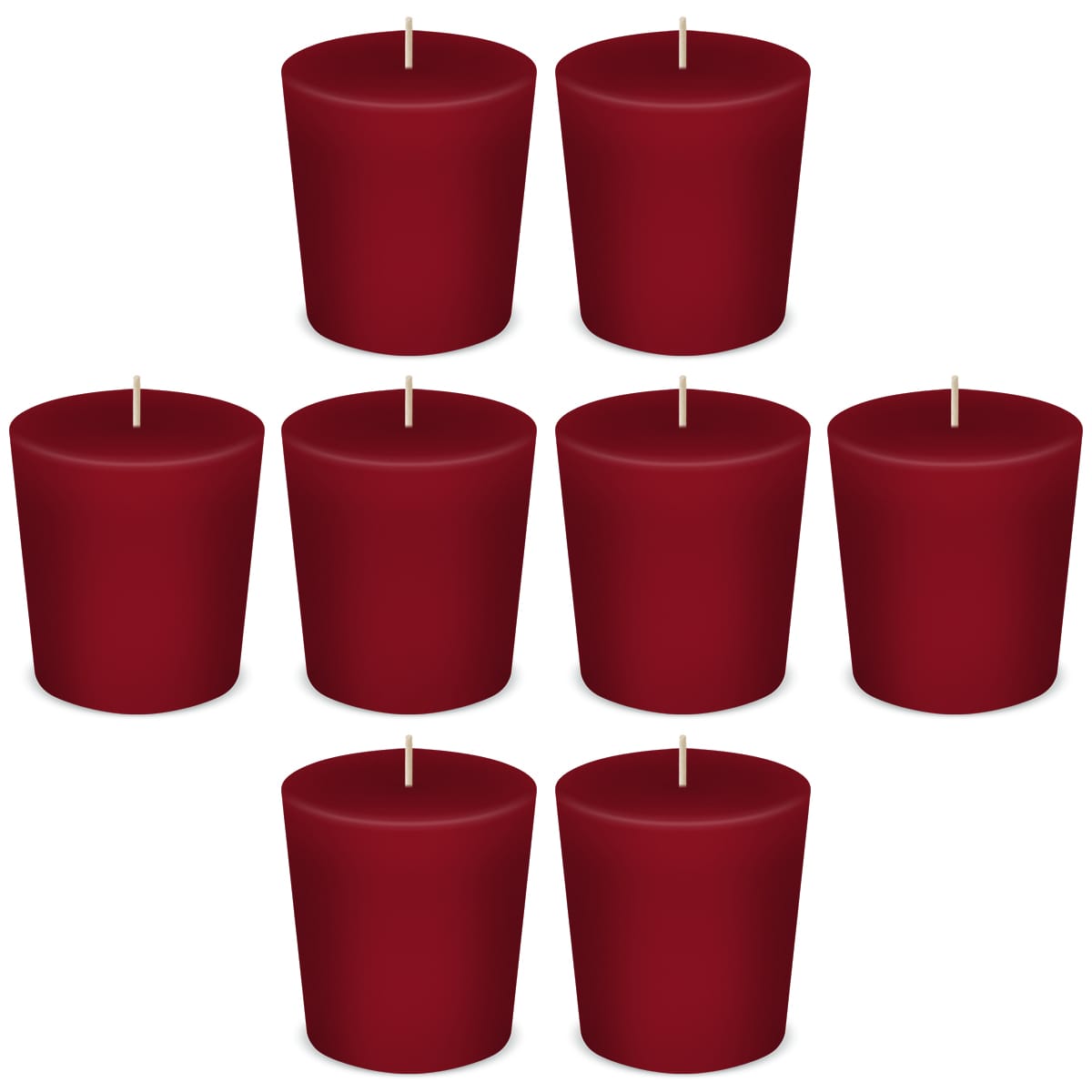 American Candle Cranberry Votive Scented Candles by American Candle - Box of 8 - Made in the USA