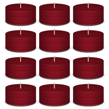 Cranberry Scented Tea Lights Candles by American Candle - 12 Pack