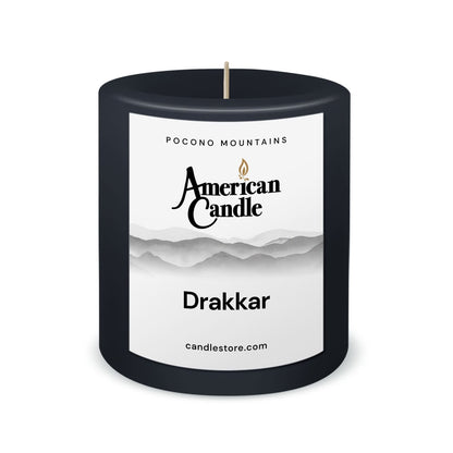 American Candle Drakkar 3x3 Scented Pillar Candle - Made in the USA
