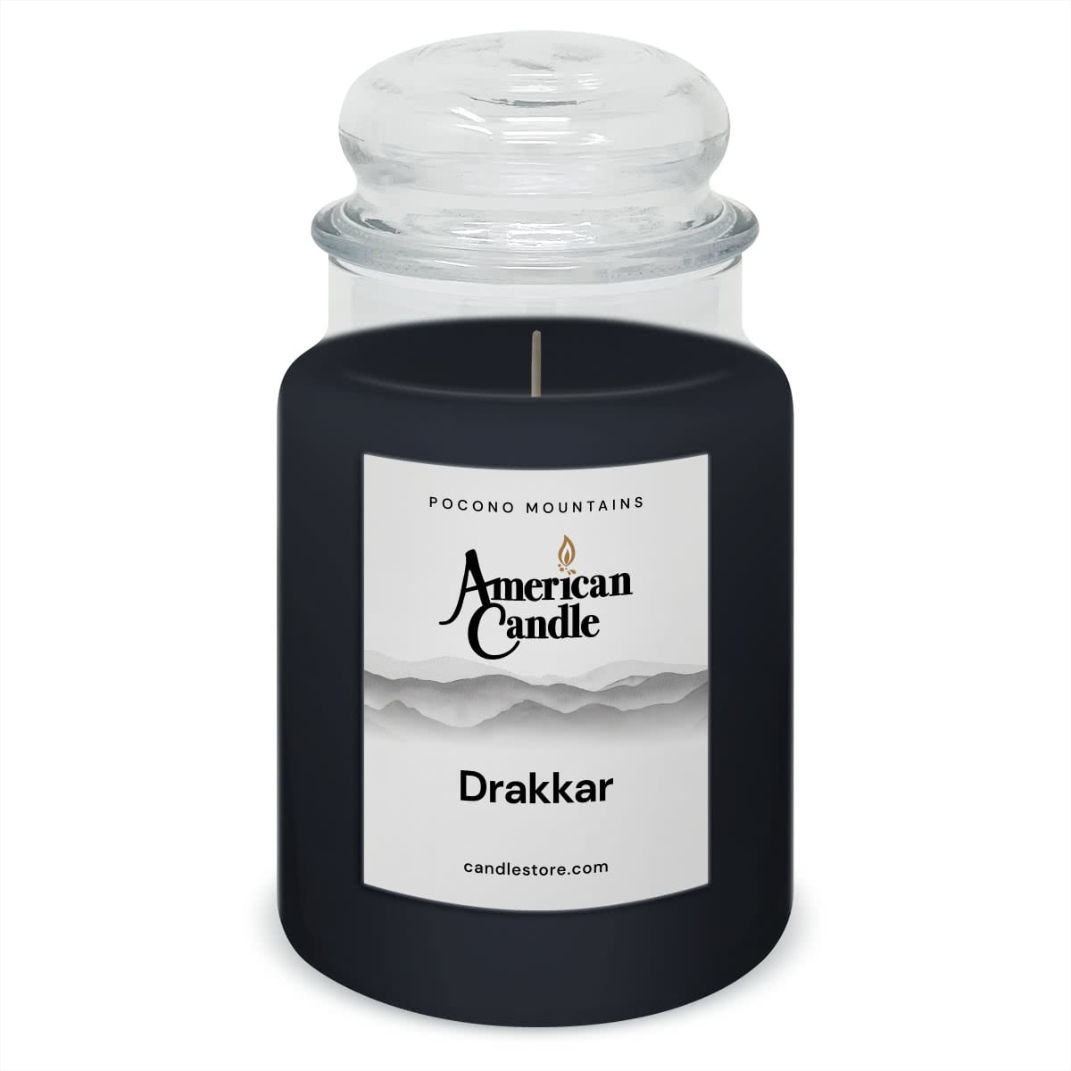 American Candle Drakkar 22 oz Glass Jar Scented Candle - Made in the USA