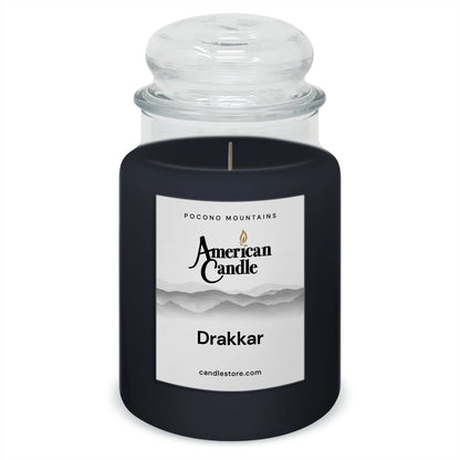 American Candle Drakkar 22 oz Glass Jar Scented Candle - Made in the USA