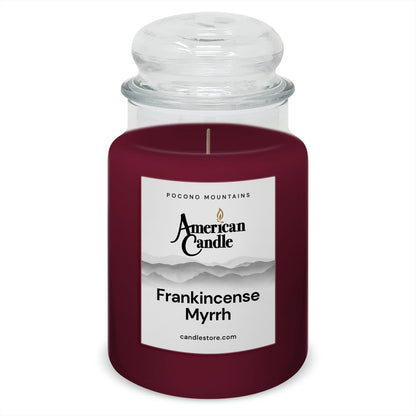 American Candle Frankincense and Myrrh 22 oz Glass Jar Scented Candle - Made in the USA