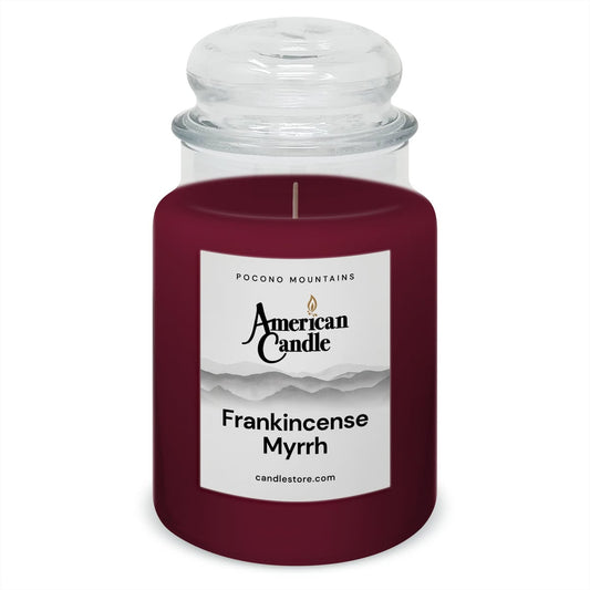 American Candle Frankincense and Myrrh 22 oz Glass Jar Scented Candle - Made in the USA
