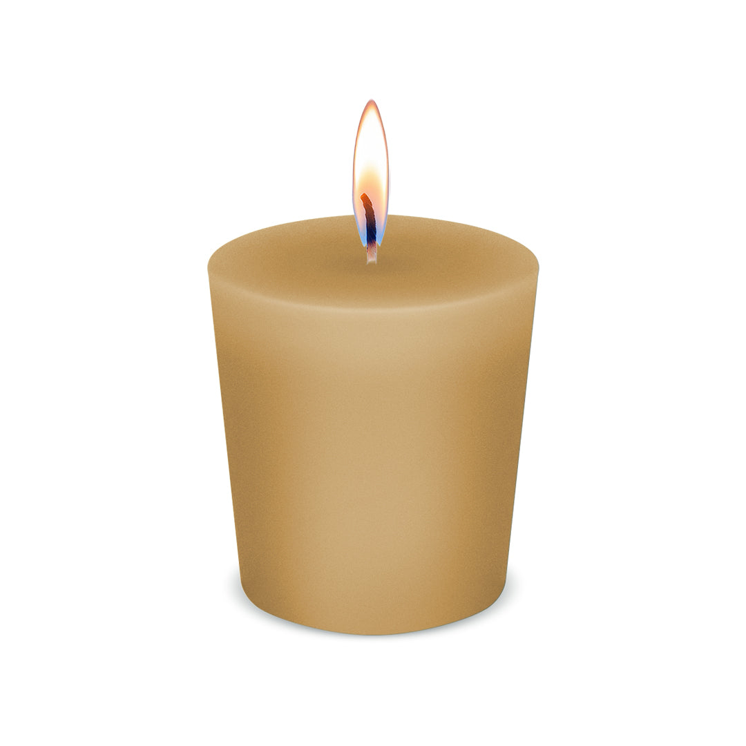 American Candle French Buttercream Scented Votive Candle with Flame - Made in the USA