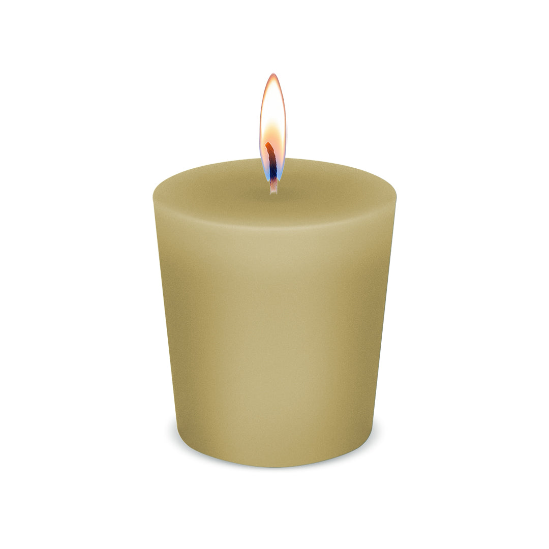 American Candle French Vanilla Scented Votive Candle with Flame - Made in the USA