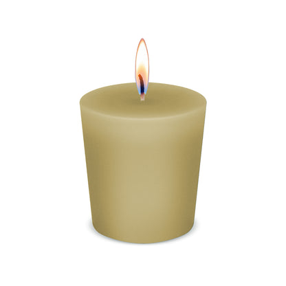American Candle French Vanilla Scented Votive Candle with Flame - Made in the USA
