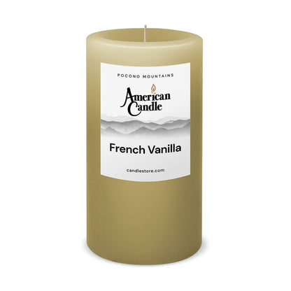 French Vanilla Scented 3x6 Pillar Candle by American Candle