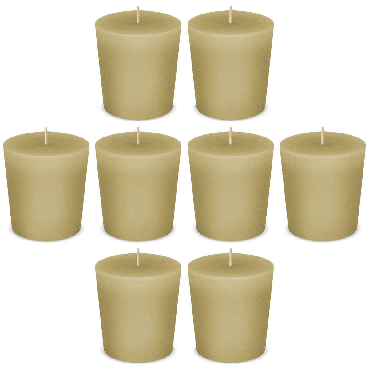 American Candle French Vanilla Votive Scented Candles by American Candle - Box of 8 - Made in the USA