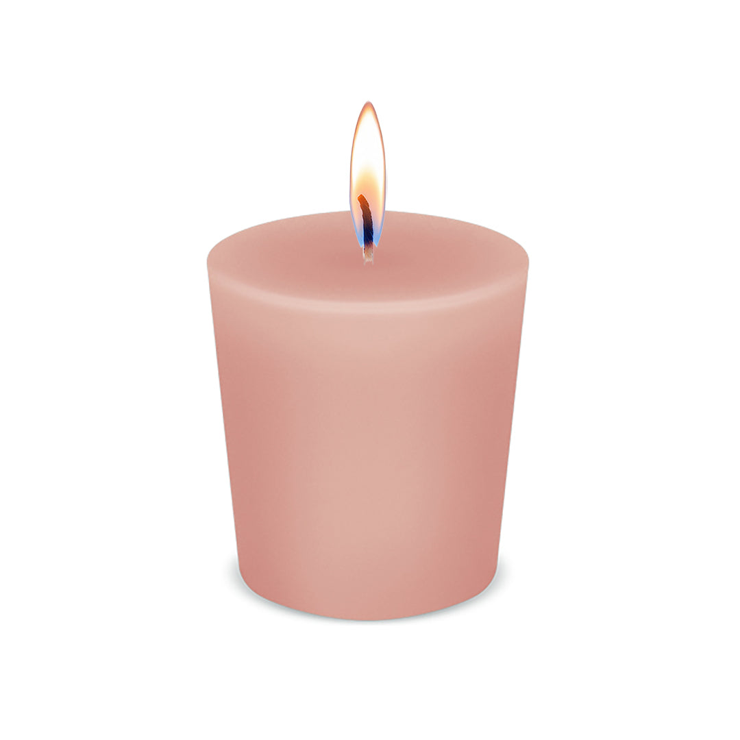 American Candle Georgia Peach Scented Votive Candle with Flame - Made in the USA