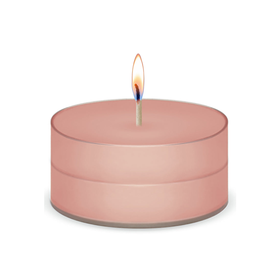 American Candle Georgia Peach Scented Tea Light Candle with Flame - Made in the USA
