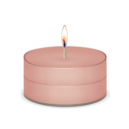 American Candle Georgia Peach Scented Tea Light Candle with Flame - Made in the USA