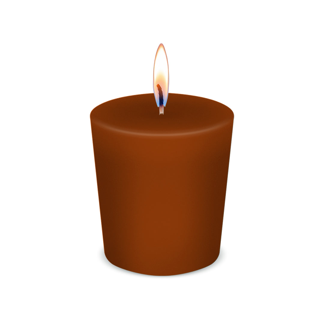 American Candle Gingerbread Scented Votive Candle with Flame - Made in the USA