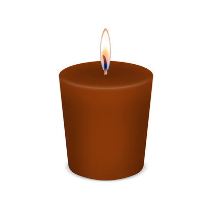 American Candle Gingerbread Scented Votive Candle with Flame - Made in the USA