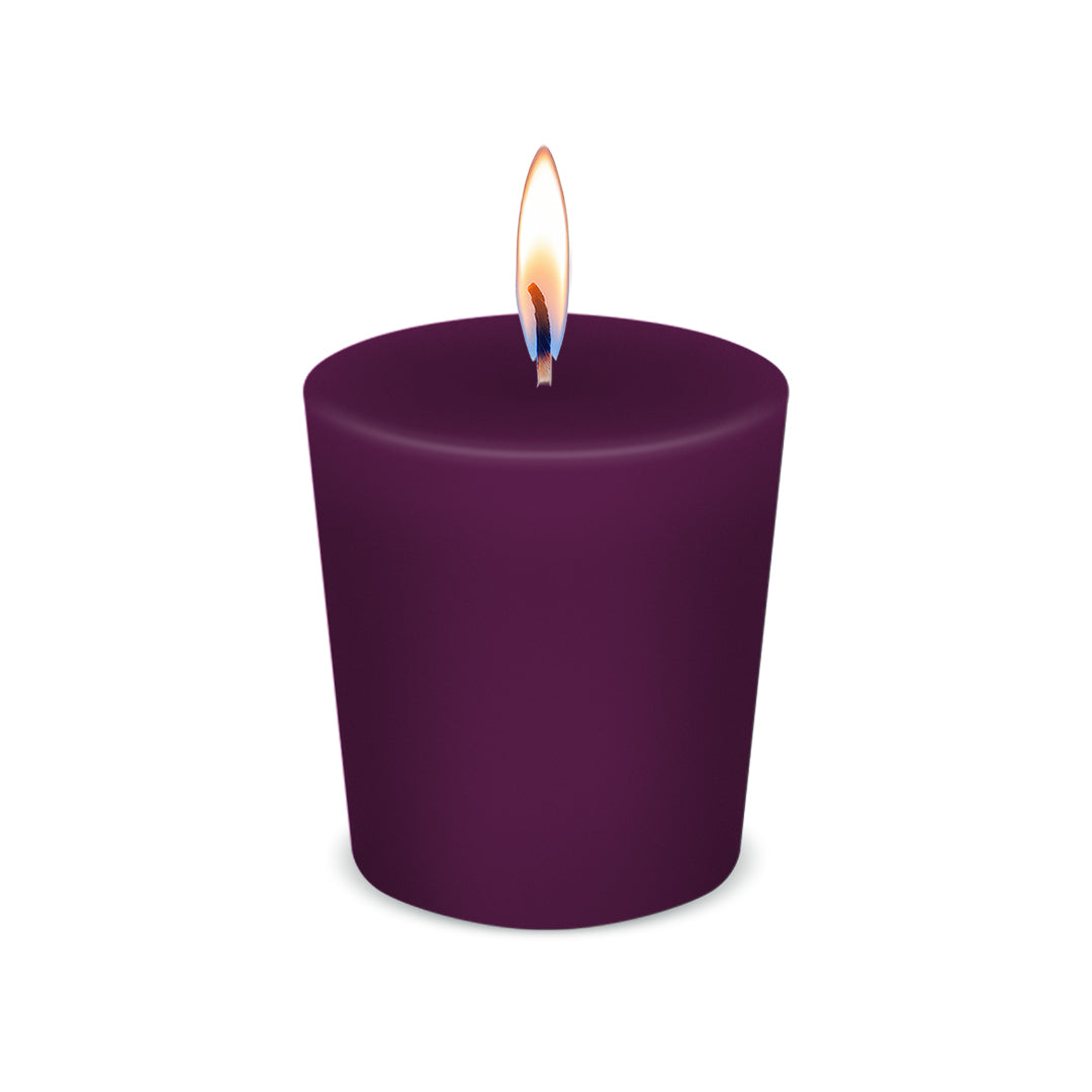 American Candle Grape Scented Votive Candle with Flame - Made in the USA