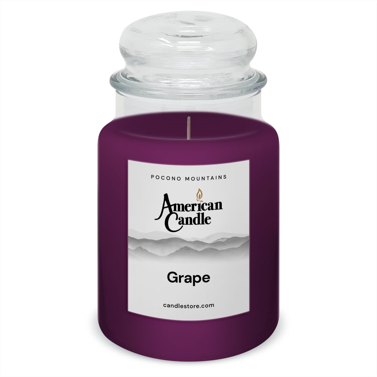 American Candle Grape 22 oz Glass Jar Scented Candle - Made in the USA