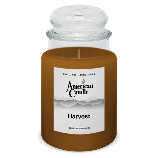 American Candle Harvest 22 oz Glass Jar Scented Candle - Made in the USA