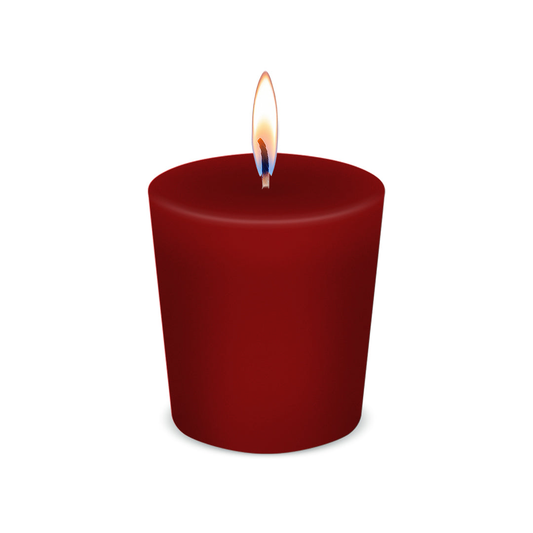 American Candle Hollyberry Scented Votive Candle with Flame - Made in the USA