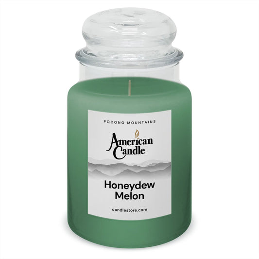 American Candle Honeydew Melon 22 oz Glass Jar Scented Candle - Made in the USA