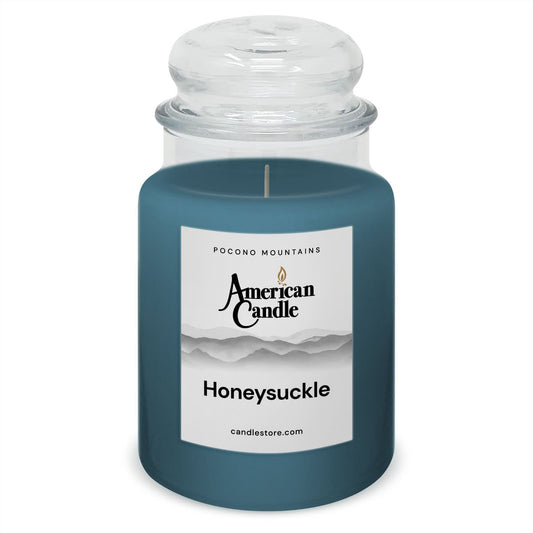 American Candle Honeysuckle 22 oz Glass Jar Scented Candle - Made in the USA