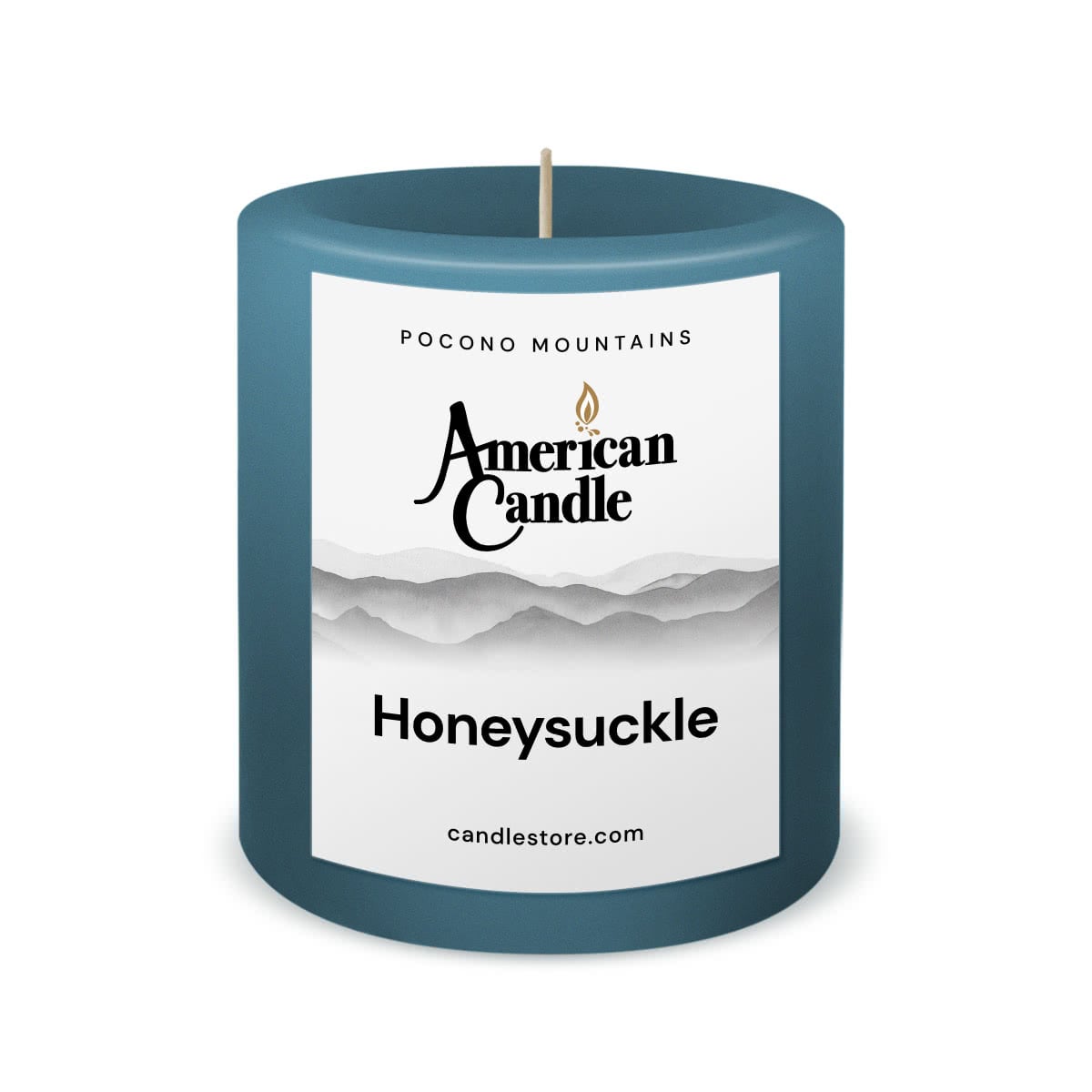American Candle Honeysuckle 3x3 Scented Pillar Candle - Made in the USA