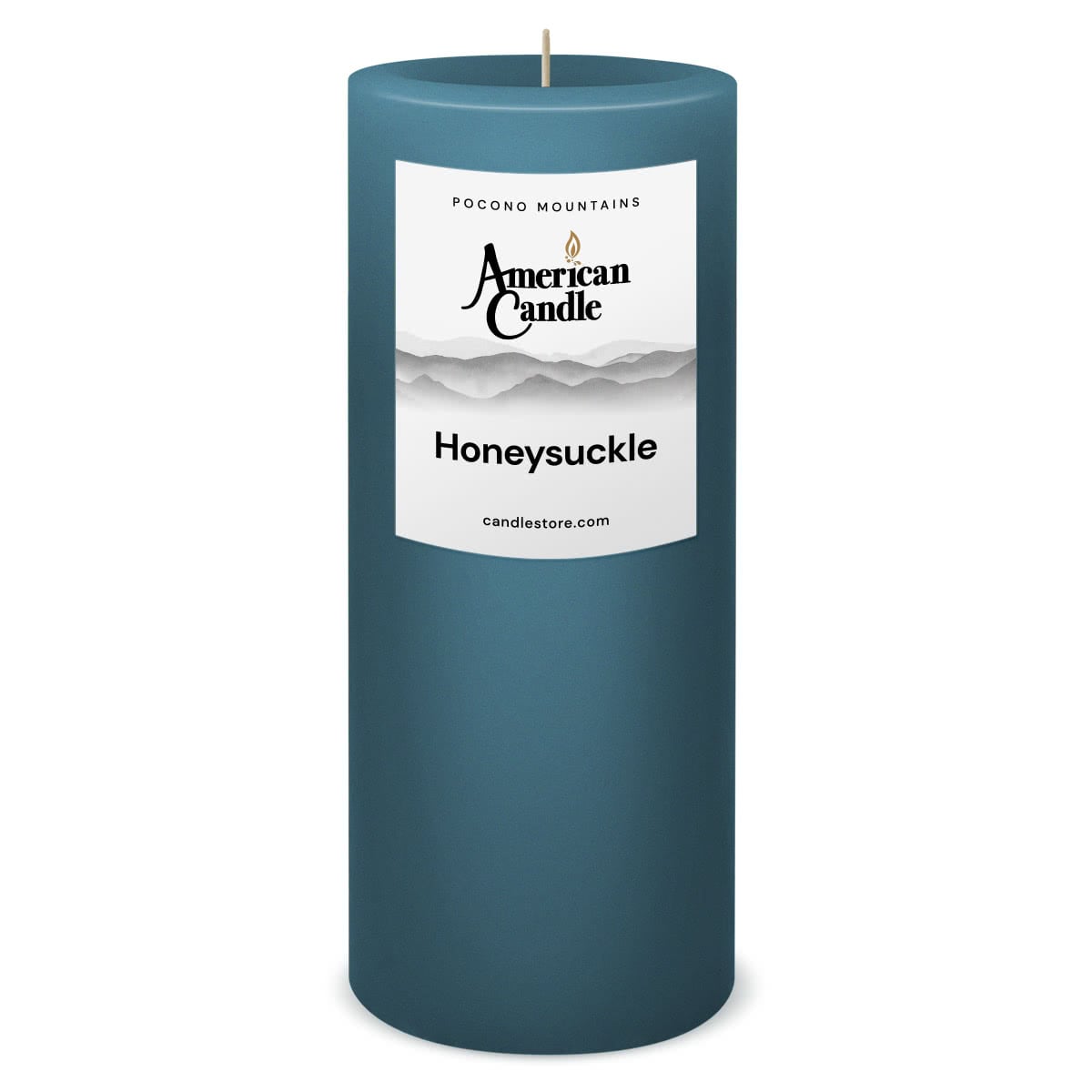 American Candle Honeysuckle 3x9 Scented Pillar Candle - Made in the USA